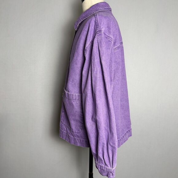 Levi's Fresh Esther Modern Cotton Jacket, Size Large, Purple, 100% Cotton, Denim - Picture 7 of 16